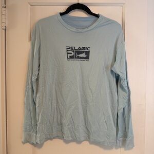 Pelagic Sky Blue Long Sleeve Tee